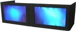 Grundorf GSLSB1658T Tabletop Lycra Facade Black 16" x 58" Front View